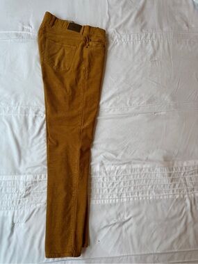 Peter Millar Mustard Brown Corduroy Pants